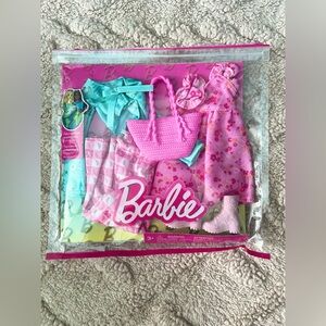 Opened Barbie Doll Accessories & Clothes - 2 Pack Outfit Set With Tote & Boots